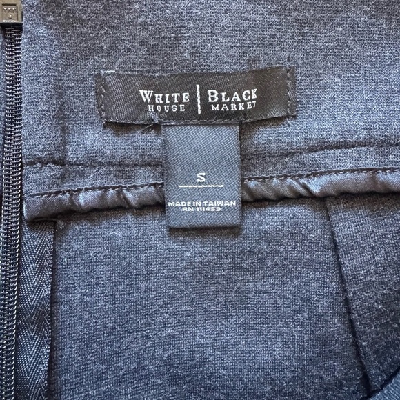 Women's White House Black Market Gray Black Mini Pencil Skirt for Work Size S - Picture 2 of 4